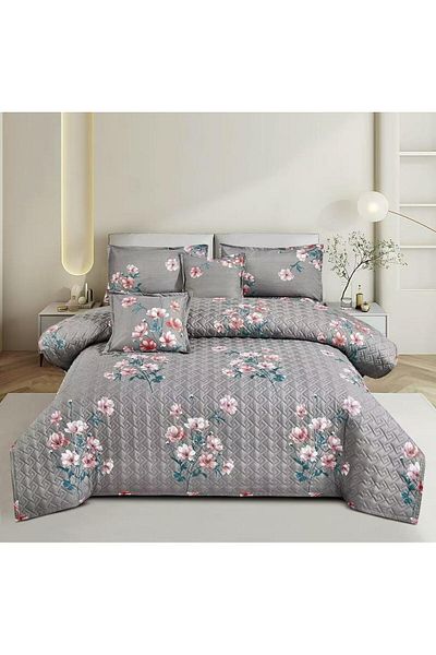 mengels 6-piece printed double duvet set, size 230 * 250 cm