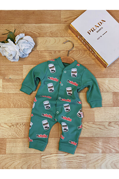MASA Kız erkek pamuklu tulum bebek tulumu Nutella baskılı