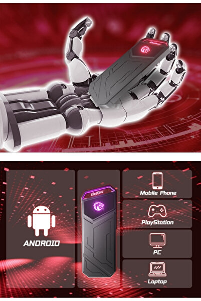 KINGSPEC Z5 Portable External SSD with RGB Light | Zinc Alloy Case, USB 3.2 Gen2x2 Extreme Solid State Drive