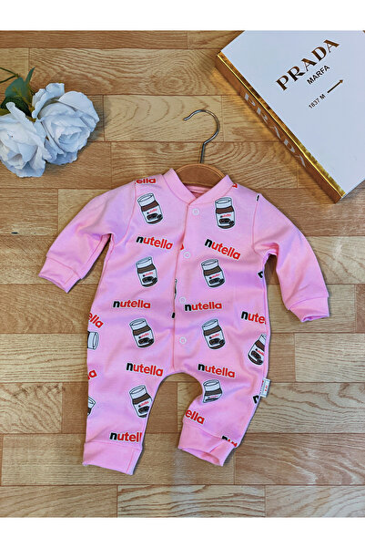 MASA Kız erkek pamuklu tulum bebek tulumu Nutella baskılı