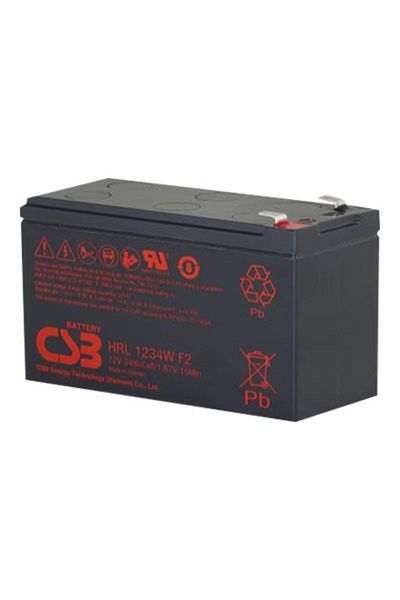 3 Baterie CSB 12V 9Ah 34W Pb F2 | HRL1234W