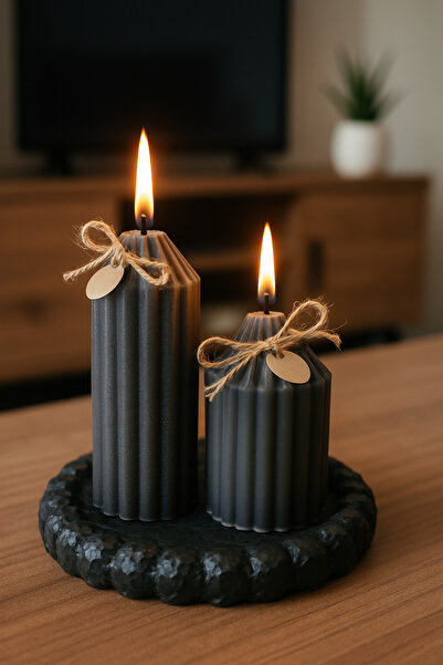 Handmade Bellevie candles dekoratif mum seti hediye paketi