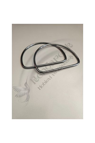 RENGARENK Metal D Model Bag Handle 12*9cm Black