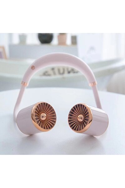 Livava Boyunluk Fan, 3 Kademeli, Usb li ve Şarj Edilebilir, Beyaz, 60 cm