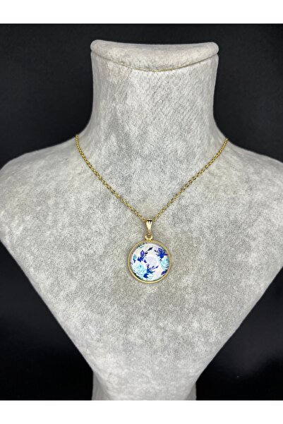 Mos Tespih قلادة من الفولاذ على شكل زهرة