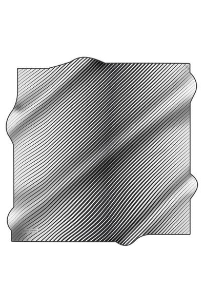 Pierre Cardin Μεταξωτό μαντήλι Tivil 8671438-911-48738 Λευκό Μικτό σχέδιο