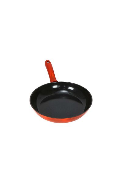 Chefline Induction Base Ceramic Natural Coating Fry Pan, 28 cm, Red, DZJ28 1732491