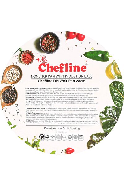 Chefline DH Non-Stick Wok Pan, 28 cm, XWP28R-2H 835824