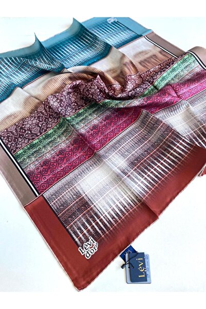 Levidor Eșarfă din mătase pură Tivil 49467 Model mixt de țiglă