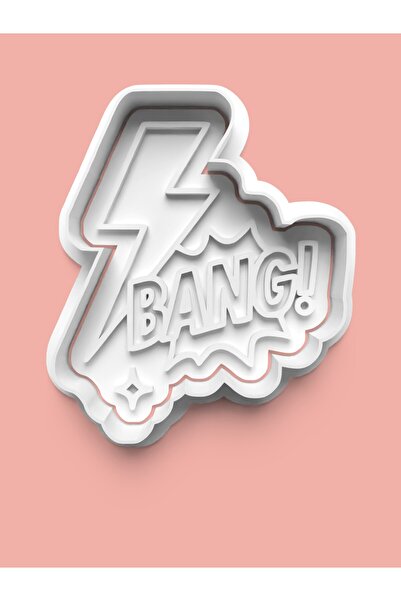 AKTASTORE قالب كوكيز ذو طابع ترفيهي مع شكل بانج وقالب عجينة السكر