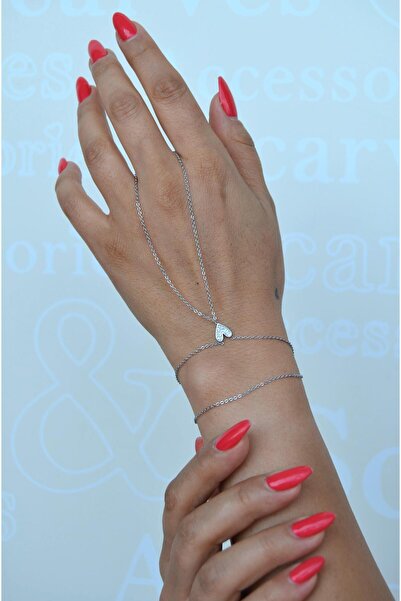 Sacce Scarves&Accessories Mini Kalpli Şahmeran Zarif İnce Tek Kalp Detaylı Şahmeran