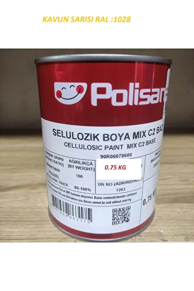 Polisan SELÜLOZİK BOYA RENK SEÇİNİZ (0,75 LİTRE) 1 ADET GÖNDERİLİR
