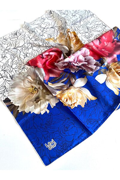 Levidor Μεταξωτό μαντήλι Tivil 48907 Λευκό Μικτό Σχέδιο