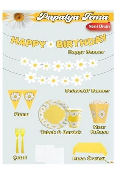 CANSIN Papatya Luxury Birthday Set