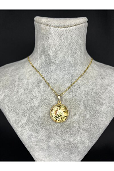 Mos Tespih قلادة من الفولاذ على شكل زهرة