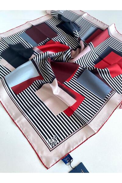 Levidor Eșarfă din mătase pură Tivil 49213 Model mixt pudră