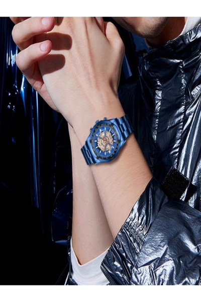 Cyber BINBOND Fashion New Men Watch Quartz Stainless Steel Luxury Wristwatch with Date Business Casual