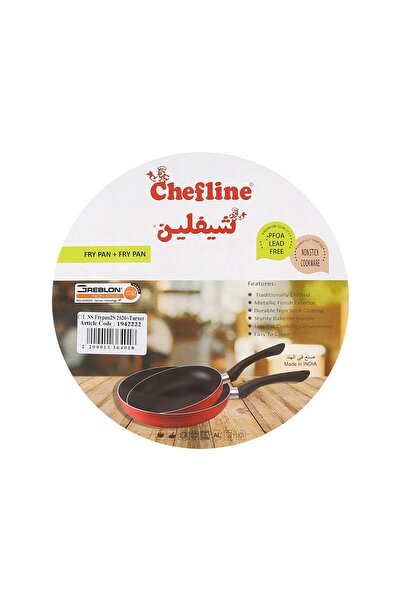 Chefline Aluminium Fry Pan Set with Turner, 2 pcs, 20 cm + 26 cm 1942222
