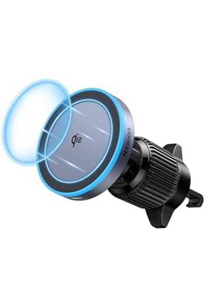 Ugreen Qi2 15W MagSafe Car Charger Wireless Fast Charging Magnetic 360° Rotatable