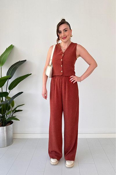 MaziButik Vest Seersucker Suit Tile