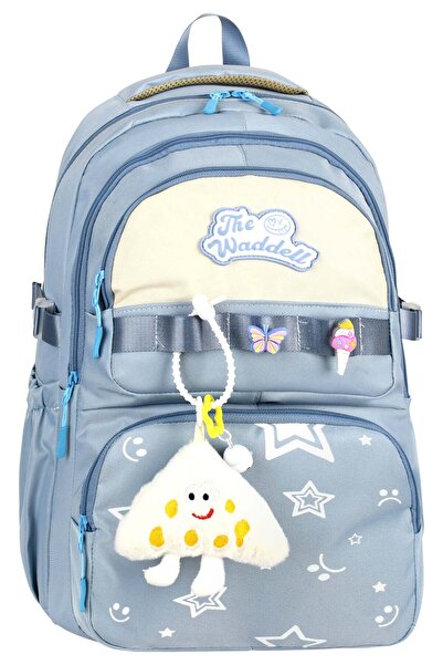 Waddell Rucsac casual din twill rezistent la apa cu compartiment pentru lapto...