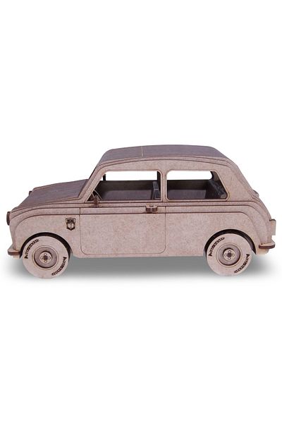 ALGWOOD 98 Piece Mini Cooper Model Car Wooden Model Set - 98 Piece Hobby Set