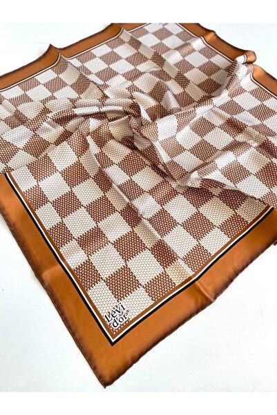 Levidor Μεταξωτό μαντήλι Tivil 48925 Μικτό σχέδιο καφέ