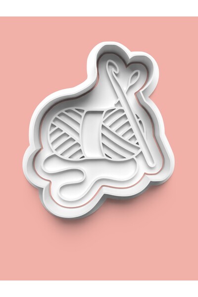 AKTASTORE Sewing Embroidery Handcrafted Figure Cookie Mold and Sugar Dough Mold