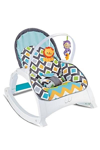 rexa Rainforest Newborn-to-Toddler Portable Rocker – Multi-Stage Baby Chair (13.46 x 60.96 x 44.45 cm)