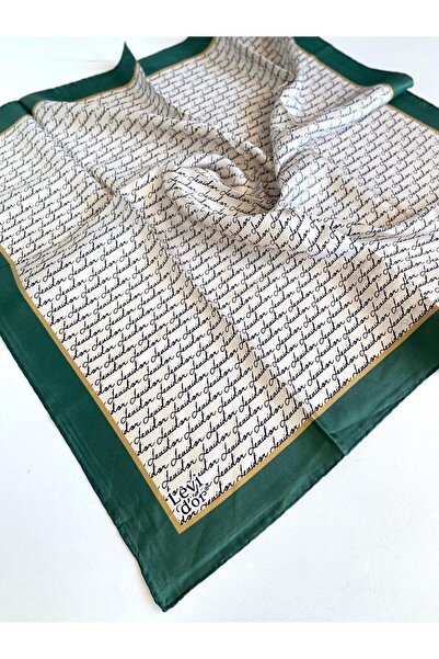 Levidor Tivil Pure Silk Scarf 48960 Πράσινο Μικτό Σχέδιο