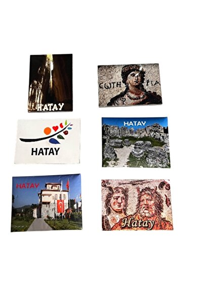 onyyapim HATAY TEMALI BUZDOLABI MAGNETİ 6'LI MAGNET SETİ 2