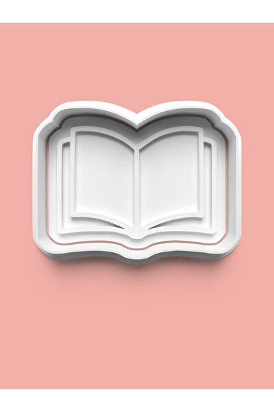 AKTASTORE قالب كوكيز على شكل دفتر كتاب وقالب عجينة السكر