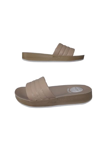 GEZER Women's Cream Open Front Bathroom Garden Slippers