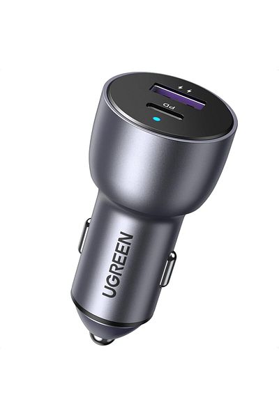 Ugreen 52.5W Fast Car Charger Dual USB Ports Fast Car Power Adapter PD30W iPhone 16 Car Charger