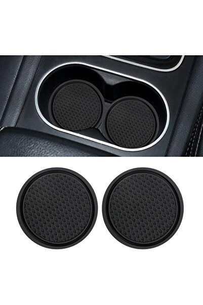 Generic طقم قواعد أكواب سيارة مرصعة بالكريستال من كيوين، قطعتان، إكسسوارات سي...