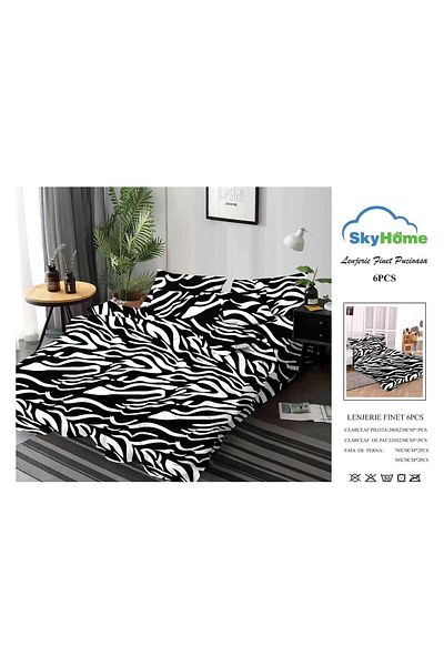 Sky Home Double bed linen set 6 pieces