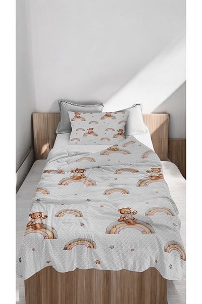Bebişim Halı Teddy Bear Single Children's Pique Pillow with Case