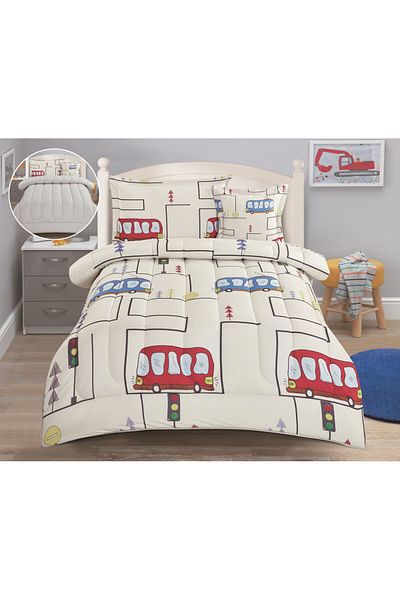 HOURS Horse Kids Modern Graphic Quilt Set 4 Pieces