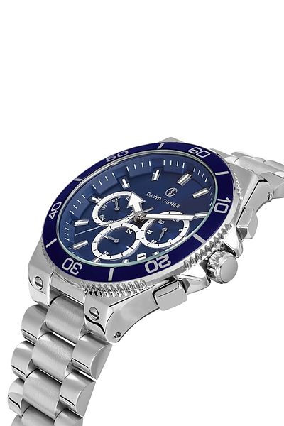 DAVID GUNER Steel Cord Steel Case Men's Wristwatch