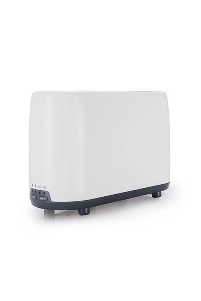 divendi-ro Humidifier and Aroma Diffuser with False Flame, 240ml, Remote Control and Timer, White
