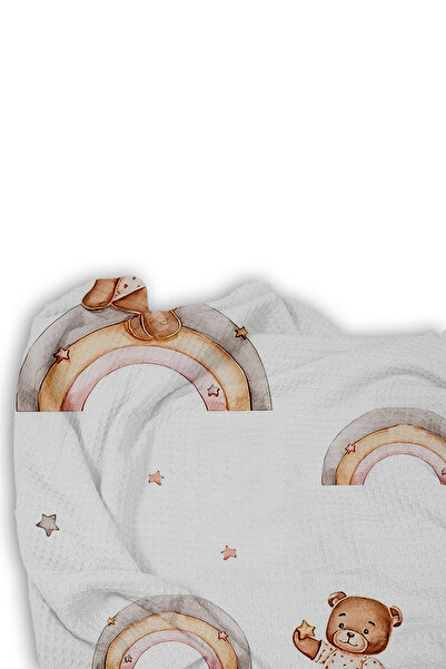 Bebişim Halı Teddy Bear Single Children's Pique Pillow with Case