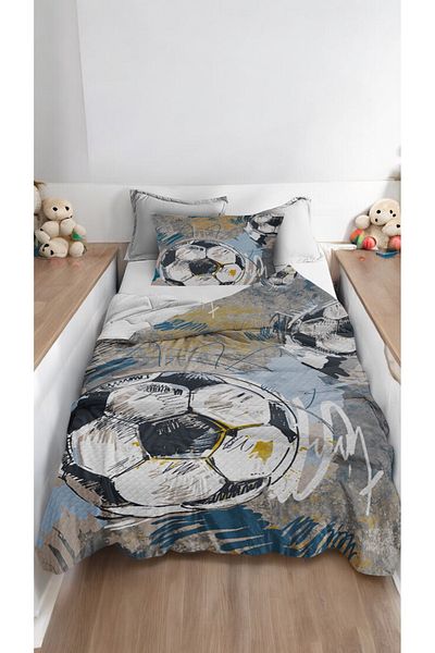 Bebişim Halı Football Ball Single Child Pique Pillow Case