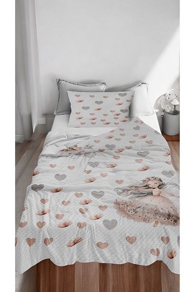 Bebişim Halı Princess Girl Heart Single Child Pique Pillowcase