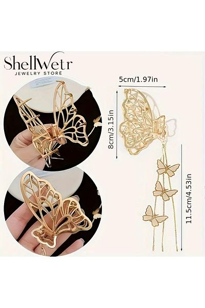 shellwetr Golda Butterfly Buckle Valentine's Day, the Most Beautiful Buckle Gift to Give Your Mother