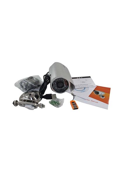 divendi-ro CCTV IR 720P CCTV IR surveillance camera with TF card storage, USB plug&play, CMOS sensor, silver