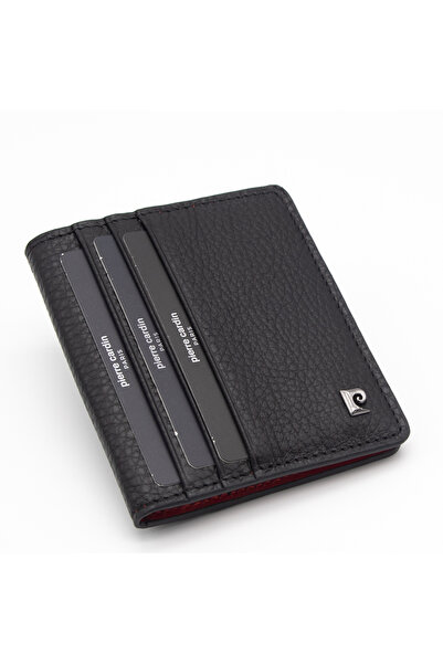 Pierre Cardin Black-Red Men's Leather Wallet 0205S7K