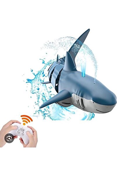 Genel Markalar Uzaktan Kumandalı 38 cm Yüzen Su Püskürten Şarjlı Köpek Balığı...