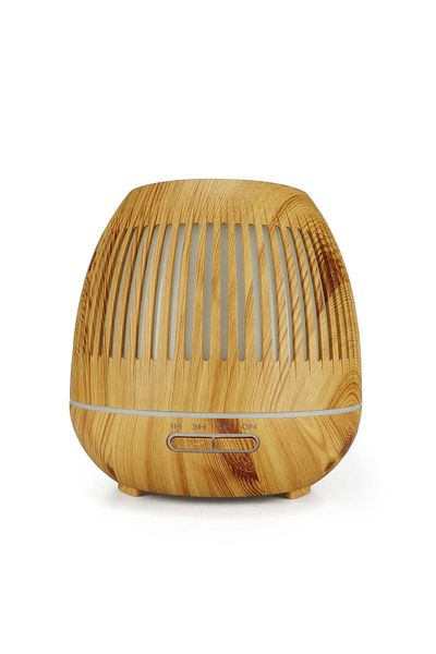 divendi-ro Aromatherapy diffuser humidifier with essential oils 400ml, 7 colors LED, timer, wood color
