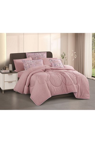 HOURS Horse Comforter Set, 7 Pieces, Double-Sided, Floral, Moira-04 Pillowcase