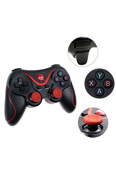 divendi-ro Bluetooth 2.0 Gamepad for phone, laptop, tablet or Smart TV - Black/Red
